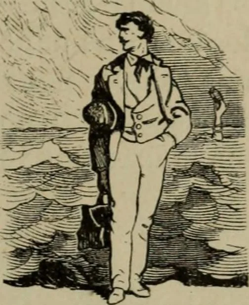 An illustration from Richard Wagner en caricatures : 130 reproductions de caricatures françaises, allemandes, anglaises, italiennes, portraits : autographes (lettre et musique) dessins originaux de J. Blass, Moloch et Tiret-Bognet, 1892, leaf 192