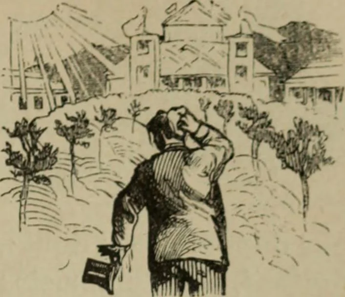 An illustration from Richard Wagner en caricatures : 130 reproductions de caricatures françaises, allemandes, anglaises, italiennes, portraits : autographes (lettre et musique) dessins originaux de J. Blass, Moloch et Tiret-Bognet, 1892, leaf 194