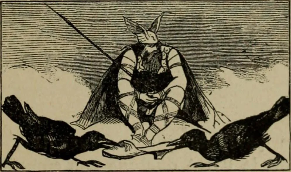 An illustration from Richard Wagner en caricatures : 130 reproductions de caricatures françaises, allemandes, anglaises, italiennes, portraits : autographes (lettre et musique) dessins originaux de J. Blass, Moloch et Tiret-Bognet, 1892, leaf 198