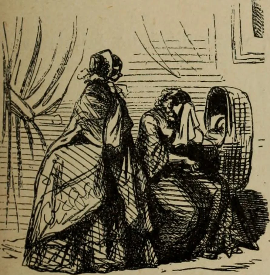 An illustration from Richard Wagner en caricatures : 130 reproductions de caricatures françaises, allemandes, anglaises, italiennes, portraits : autographes (lettre et musique) dessins originaux de J. Blass, Moloch et Tiret-Bognet, 1892, leaf 228