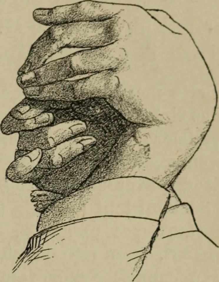 An illustration from Richard Wagner en caricatures : 130 reproductions de caricatures françaises, allemandes, anglaises, italiennes, portraits : autographes (lettre et musique) dessins originaux de J. Blass, Moloch et Tiret-Bognet, 1892, leaf 70