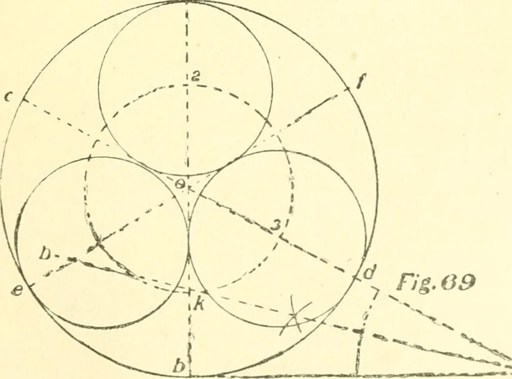 An illustration from Richey's guide and assistant for carpenters and mechanics : a work of practical information, giving almost every geometrical and practical problem likely to arise in the work of the carpenter, and quick and easy methods for their solution : the use of the steel square, etc., tables showing strength and weight of materials, methods of framing, useful recipes, etc., etc., 1894, leaf 60