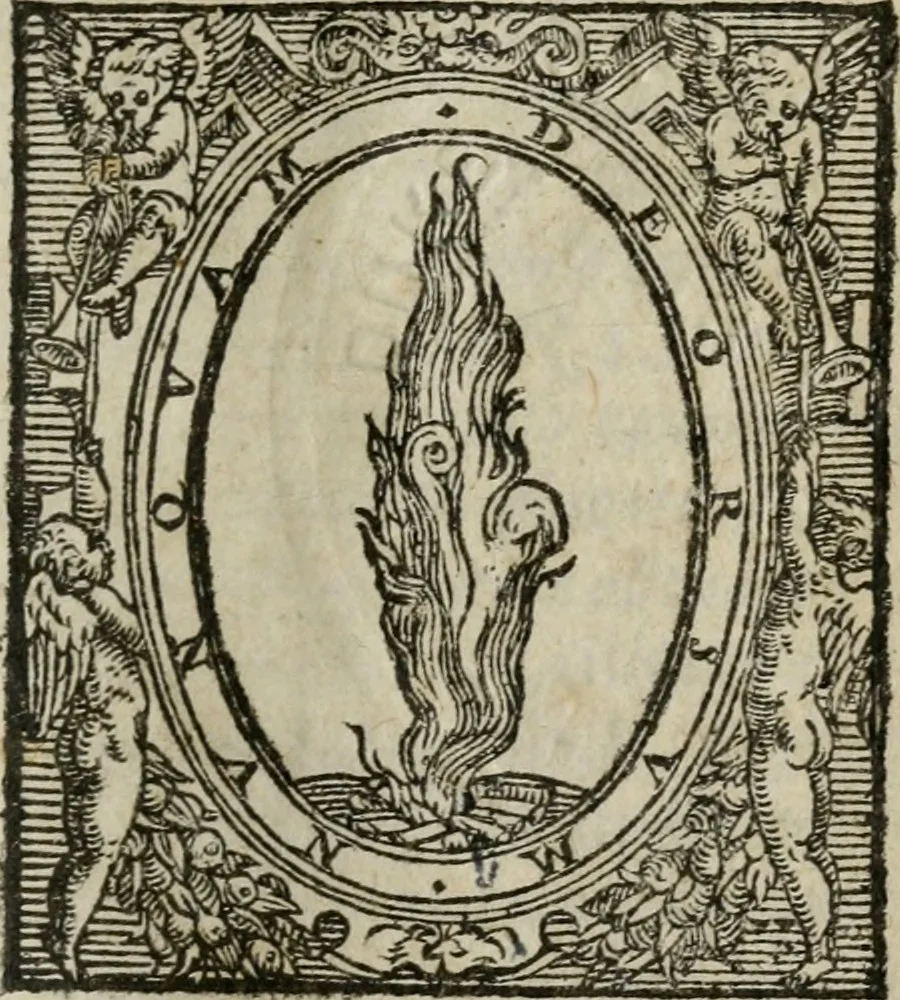 An illustration from Ricordi; overo, Ammaestramenti, ne quali con prudenti, e christiani discorsi si ragiona di tutte le materie honorae, che si ricercano à un vero gentil'huomo, 1565, leaf 4