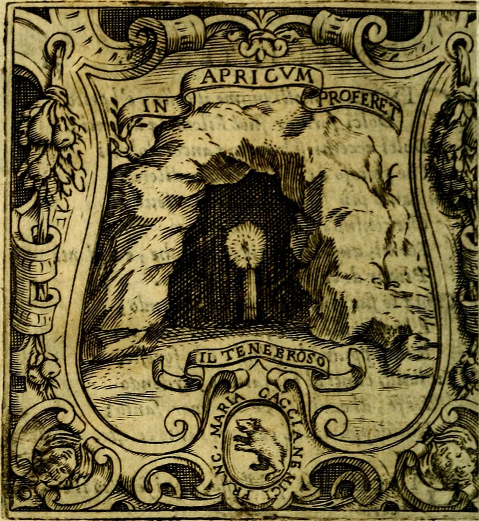 An illustration from Ricreationi amorose de gli Academici Gelati de Bologna, 1590, leaf 37