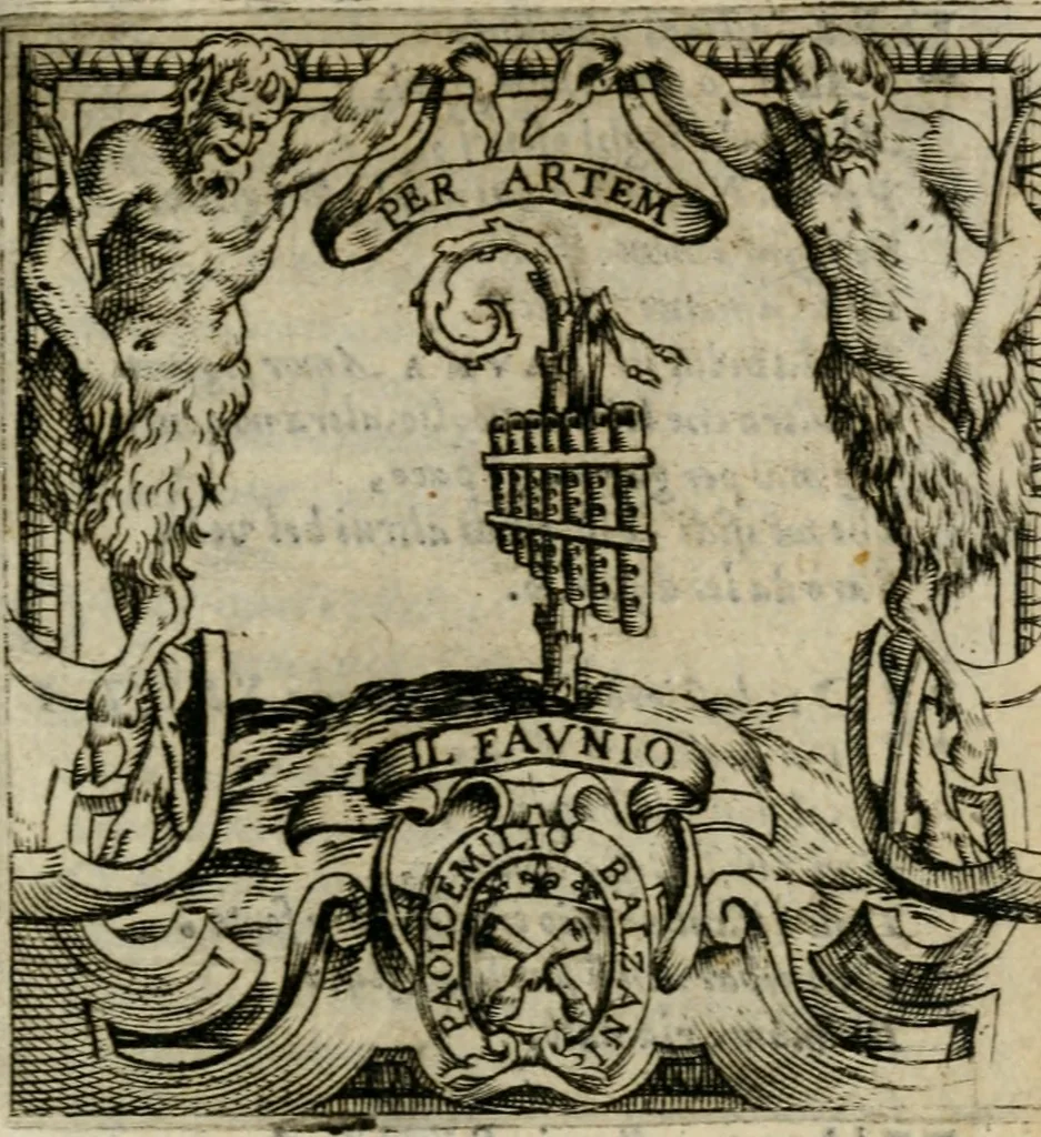 An illustration from Ricreationi amorose de gli Academici Gelati di Bologna, 1590, leaf 22