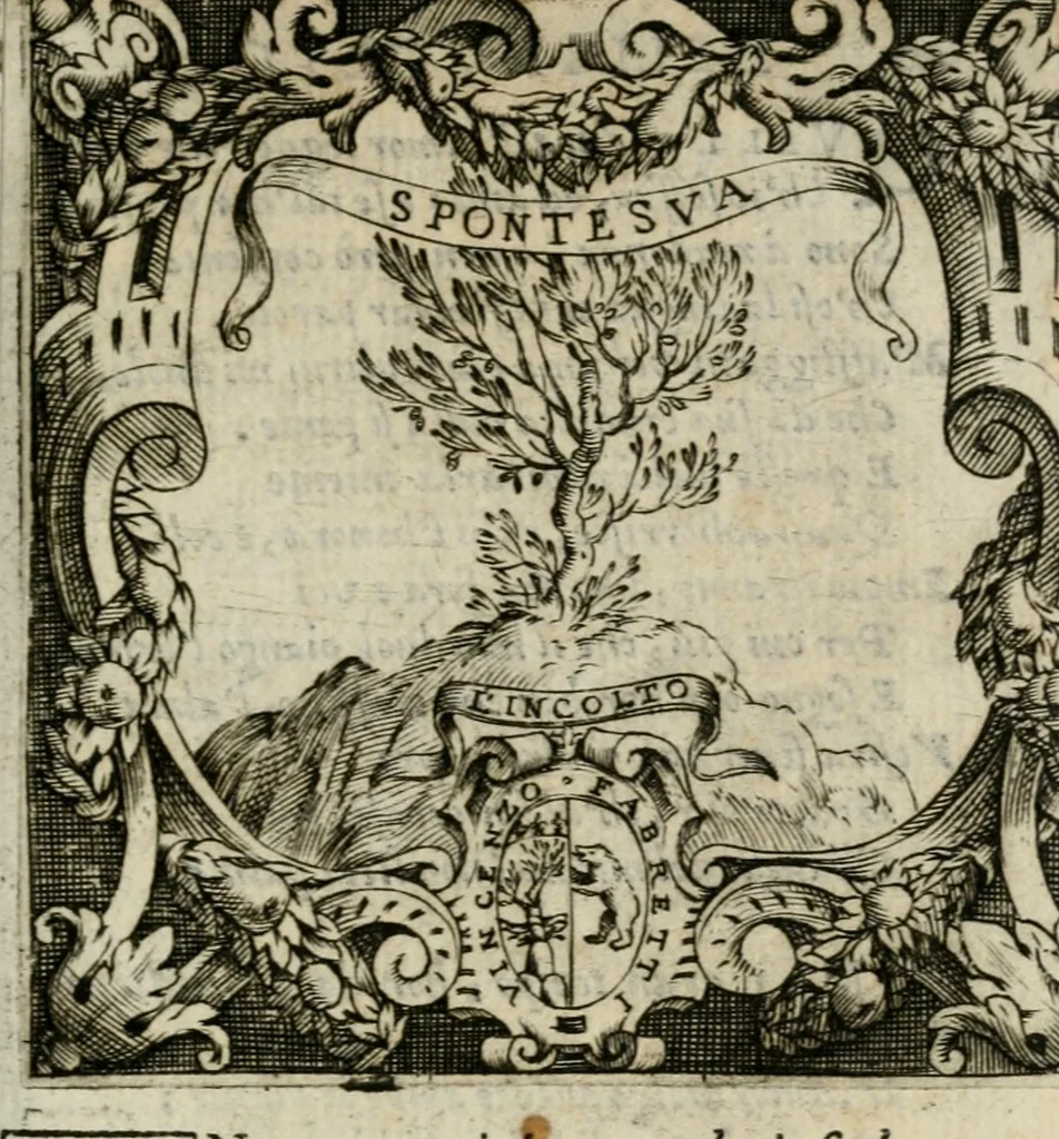 An illustration from Ricreationi amorose de gli Academici Gelati di Bologna, 1590, leaf 42