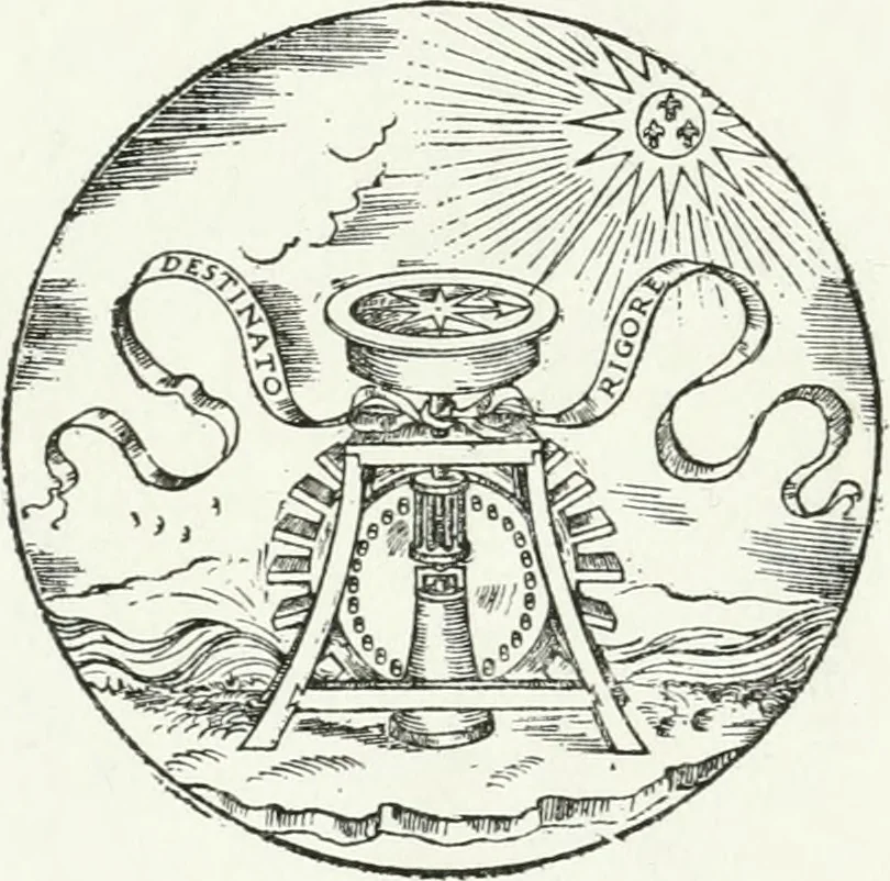 An illustration from Rime de gli Academici occvlti : con le loro imprese et discorsi, 1568, leaf 1