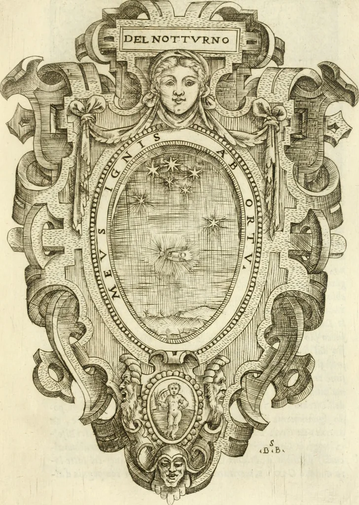 An illustration from Rime de gli Academici occvlti : con le loro imprese et discorsi, 1568, leaf 114