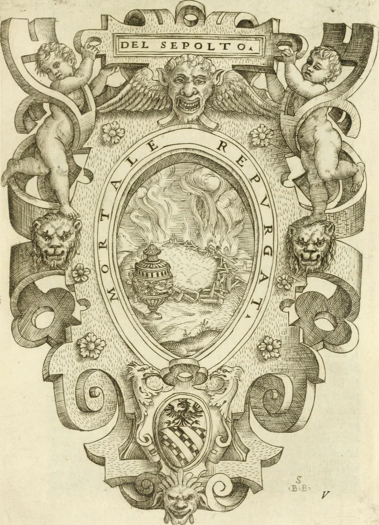 An illustration from Rime de gli Academici occvlti : con le loro imprese et discorsi, 1568, leaf 166
