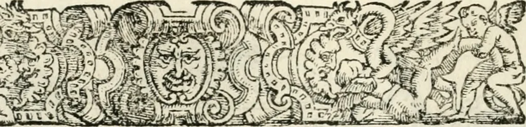 An illustration from Rime de gli Academici occvlti : con le loro imprese et discorsi, 1568, leaf 53