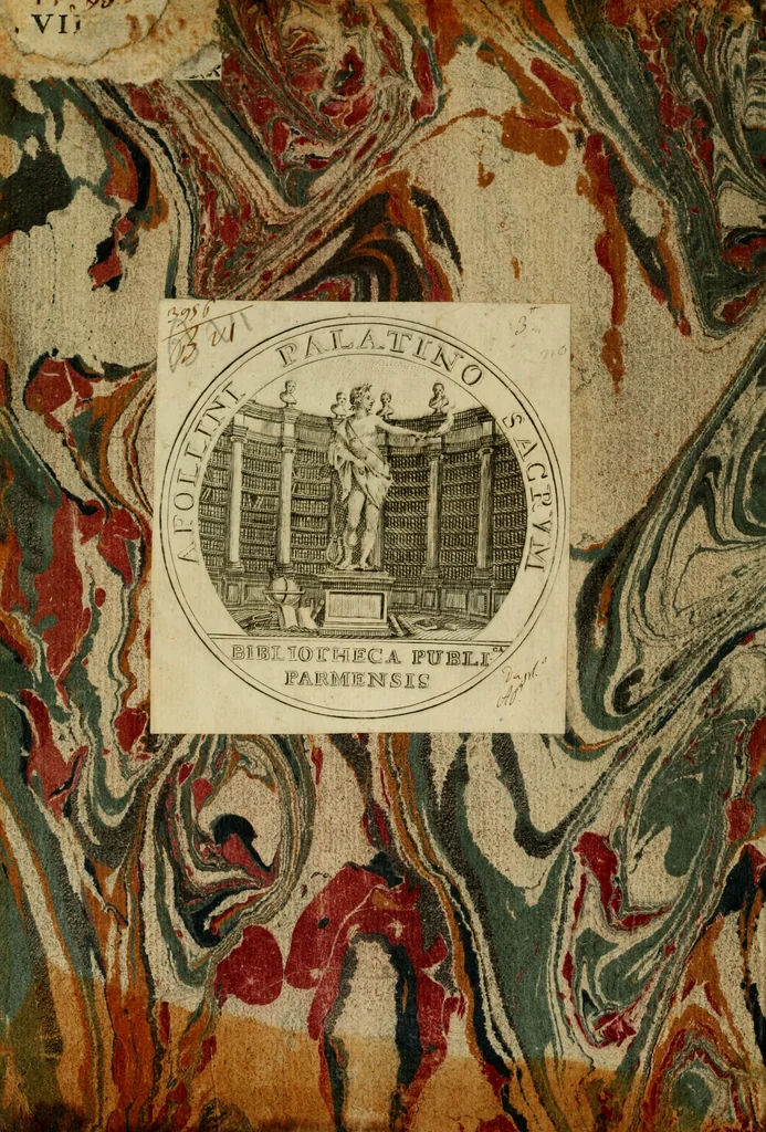 An illustration from Rime di Gio. Paolo Lomazi milanese pittore diuise in sette libri : nelle quali ad imitatione de i Grotteschi vsati da'pittori, ha cantato le lodi di Dio & de le cose sacre, di prencipi, di signori, & huomini letterati, di pittori, scoltori, & architetti : et poi studiosamente senza alcun certo ordine, e legge accoppiato insieme vari & diuersi concetti tolti da filosofi, historici, poeti, & da altri scrittori : dove si viene a dimostrare la diversità de gli studi, inclinationi, costumi, & capricci de gli huomini di qualunque stato & professione ; et però intitolate grotteschi, non solo deletteuoli per la varietà de le inuentioni, mà vtili ancora per la moralità che vi si contiene : con la vita del avttore descritta da lui stesso in rime sciolte, 1587, leaf 1