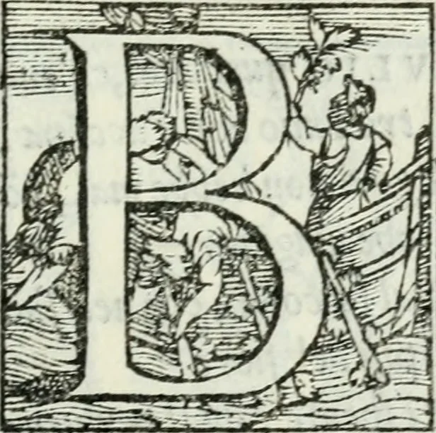 An illustration from Rime di Madonna Gaspara Stampa, 1554, leaf 12