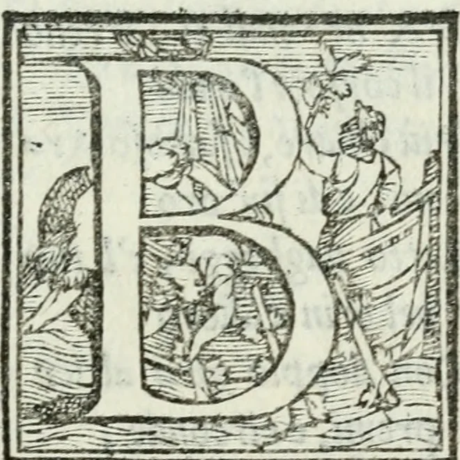An illustration from Rime di Madonna Gaspara Stampa, 1554, leaf 14