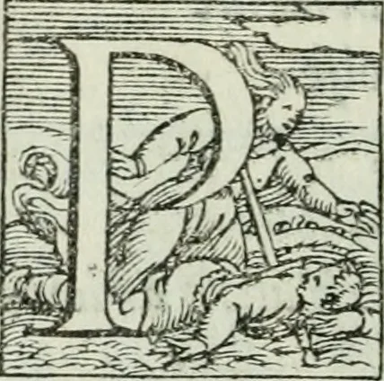 An illustration from Rime di Madonna Gaspara Stampa, 1554, leaf 17