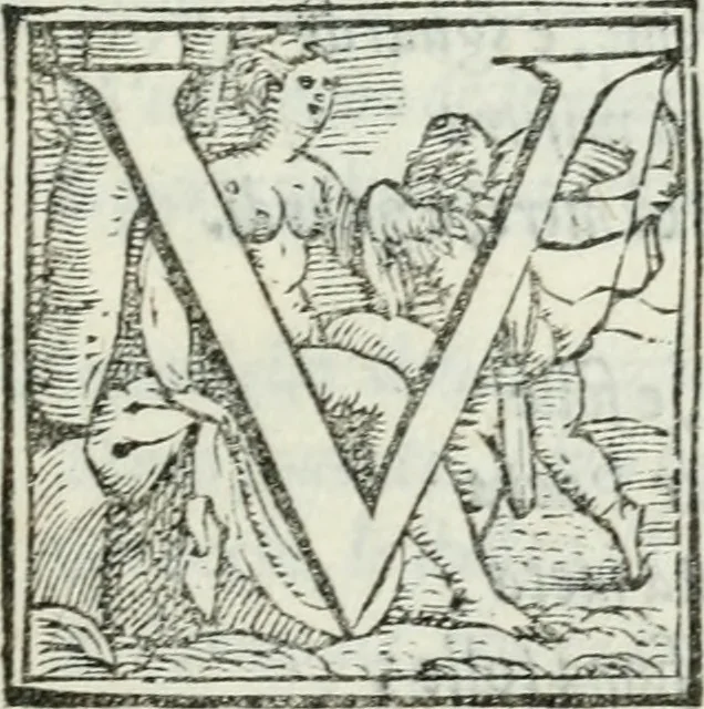 An illustration from Rime di Madonna Gaspara Stampa, 1554, leaf 20