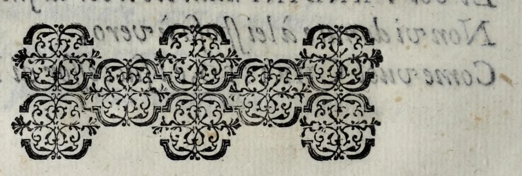 An illustration from Rime di M. Francesco Cabvracci da Immola, 1580, leaf 50