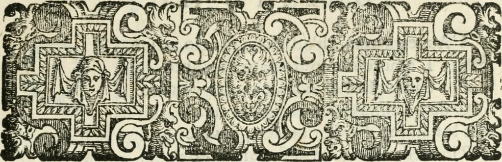 An illustration from Rime d'Isabella Andreini Padouana comica gelosa, 1601, leaf 12