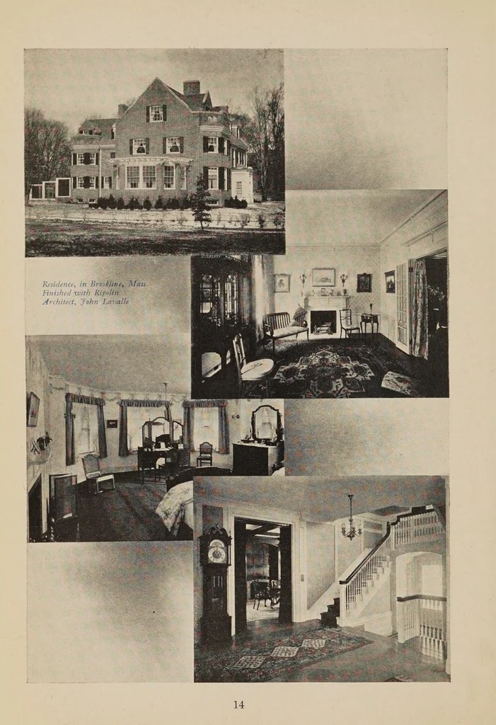 An illustration from Ripolin : an imported enamel paint for interior and exterior finish, 1909, leaf 16
