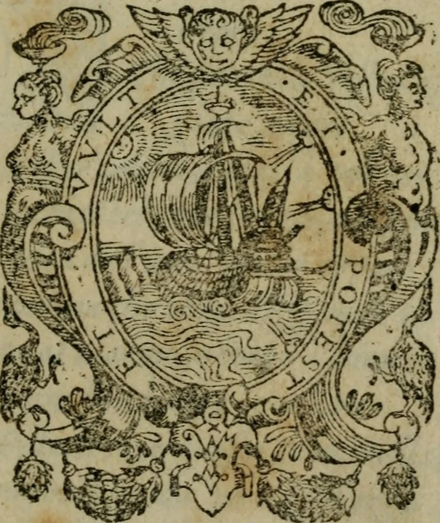 An illustration from Il riposo di Raffaello Borghini, in cvi della pittvra, e della scultura si fauella, de' piu illustri pittori, e scultori, e delle piu famose opere loro si fa mentione; e le cose principali appartenenti à dette arti s'insegnano, 1584, leaf 4