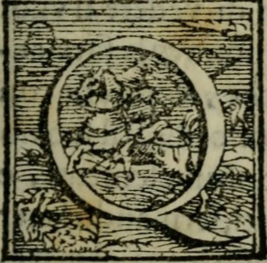 An illustration from Il riposo di Raffaello Borghini, in cvi della pittvra, e della scultura si fauella, de' piu illustri pittori, e scultori, e delle piu famose opere loro si fa mentione; e le cose principali appartenenti à dette arti s'insegnano, 1584, leaf 52