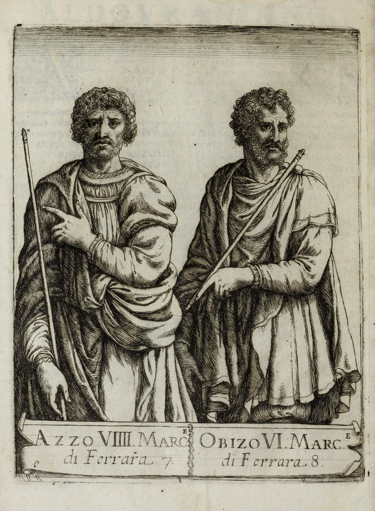 An illustration from Ritratti de sermi. principi d'Este sigri. di Ferrara : con l'aggionta de loro fatti più memorabili ridotti in sommario, 1641, leaf 24