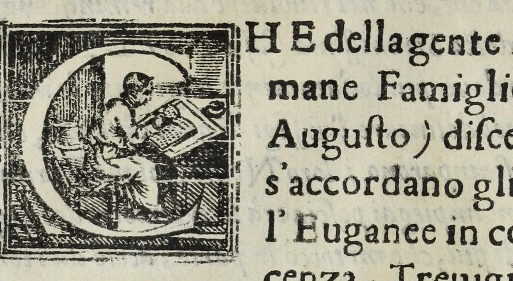 An illustration from Ritratti de sermi. principi d'Este sigri. di Ferrara : con l'aggionta de loro fatti più memorabili ridotti in sommario, 1641, leaf 6