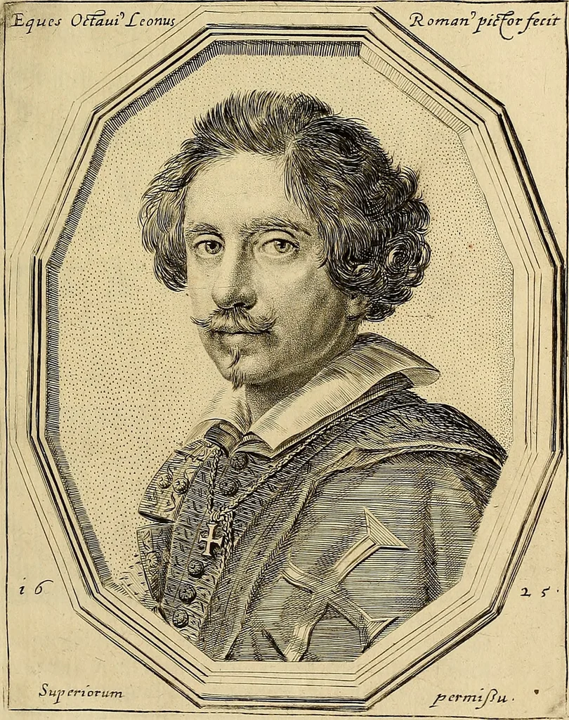 An illustration from Ritratti di alcuni celebri pittori del secolo XVII, 1731, leaf 12