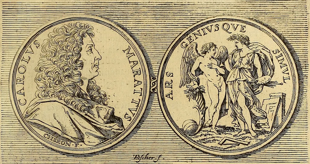 An illustration from Ritratti di alcuni celebri pittori del secolo XVII, 1731, leaf 182