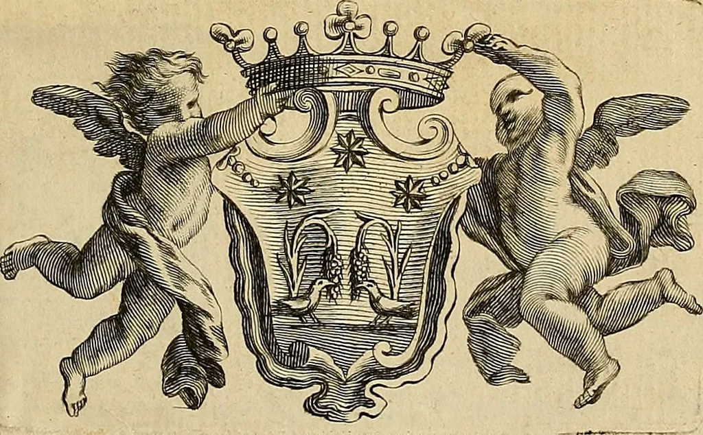 An illustration from Ritratti di alcuni celebri pittori del secolo XVII, 1731, leaf 4