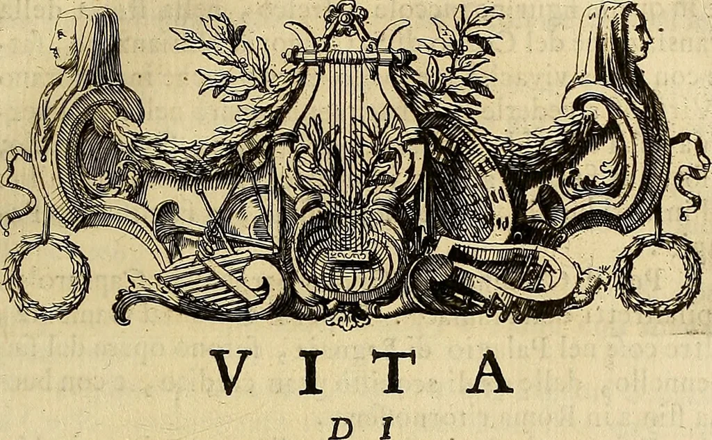 An illustration from Ritratti di alcuni celebri pittori del secolo XVII, 1731, leaf 42