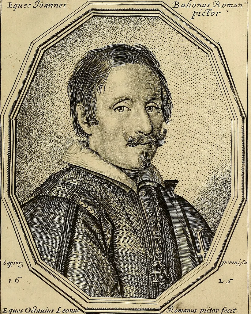 An illustration from Ritratti di alcuni celebri pittori del secolo XVII, 1731, leaf 90