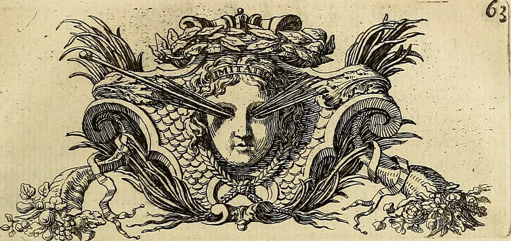 An illustration from Ritratti di alcuni celebri pittori del secolo XVII, 1731, leaf 92