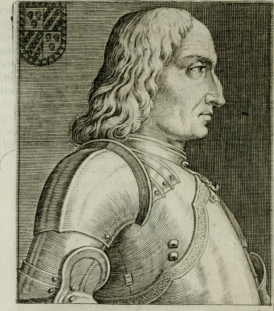 An illustration from Ritratti et elogii di capitani illustri, 1635, leaf 145