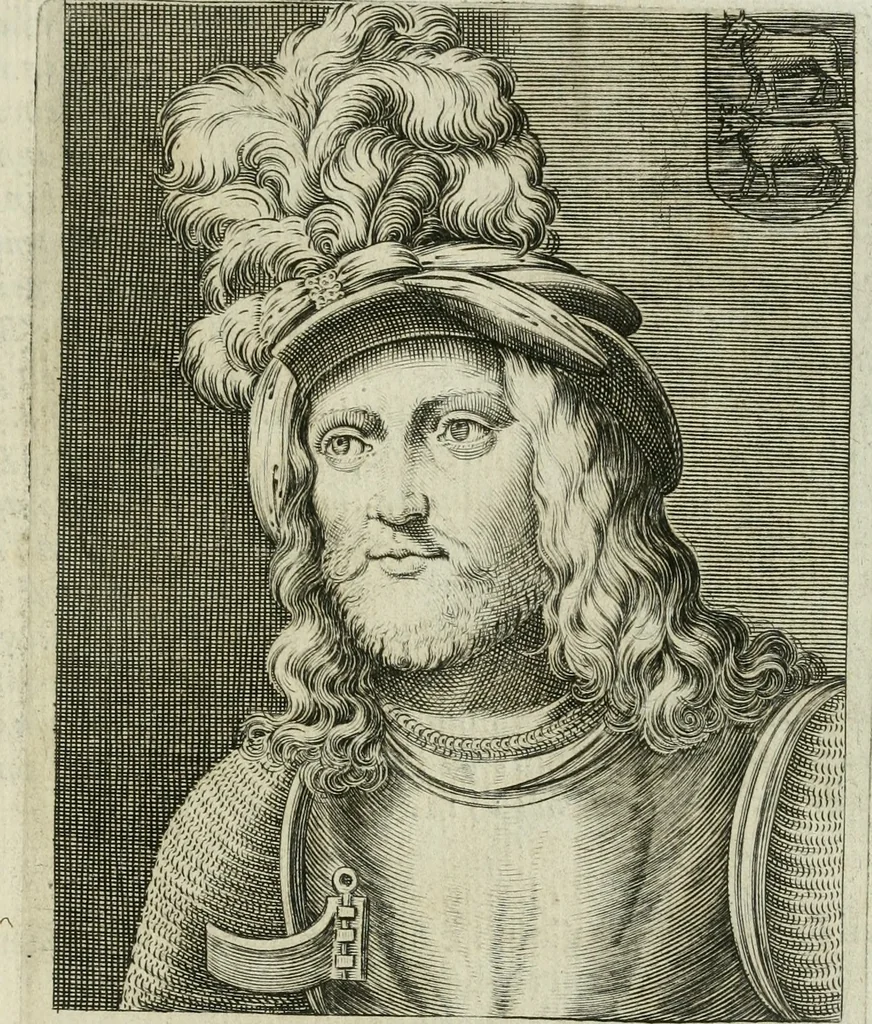 An illustration from Ritratti et elogii di capitani illustri, 1635, leaf 182
