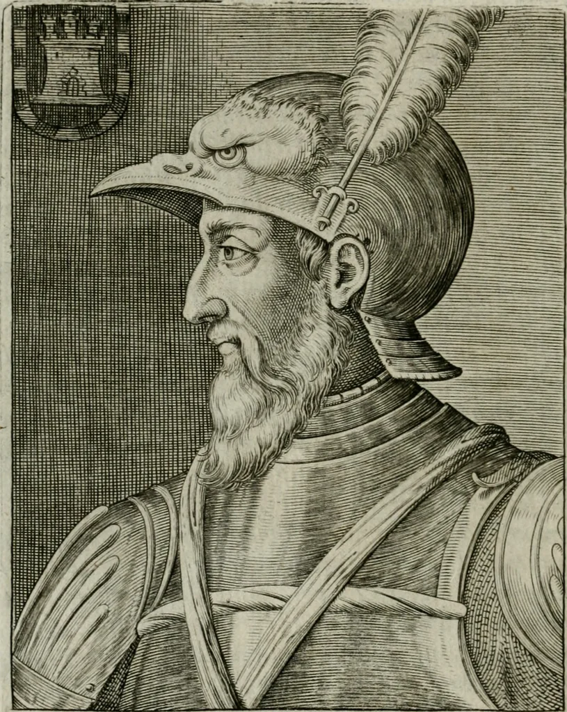 An illustration from Ritratti et elogii di capitani illustri, 1635, leaf 207
