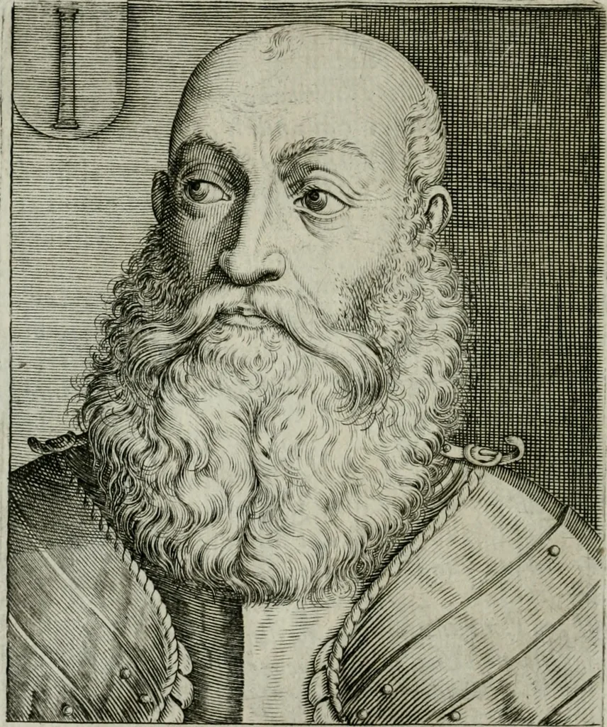 An illustration from Ritratti et elogii di capitani illustri, 1635, leaf 245