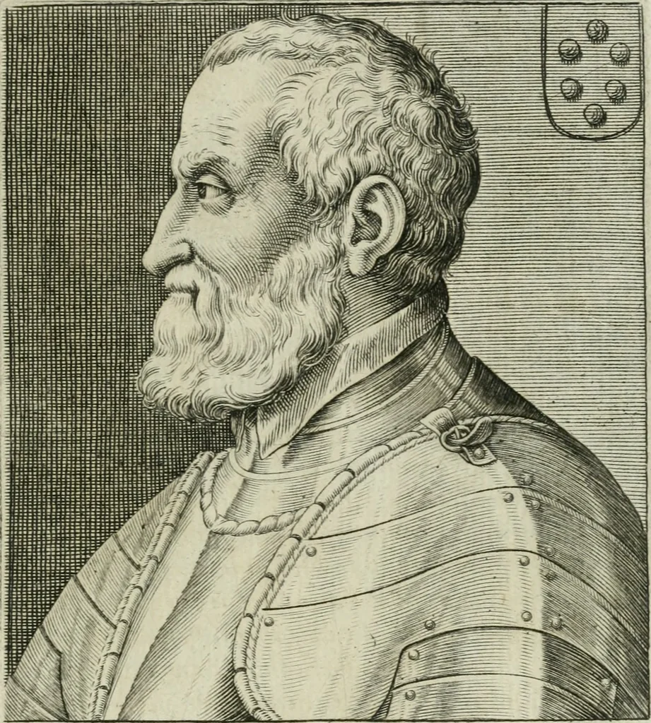 An illustration from Ritratti et elogii di capitani illustri, 1635, leaf 252