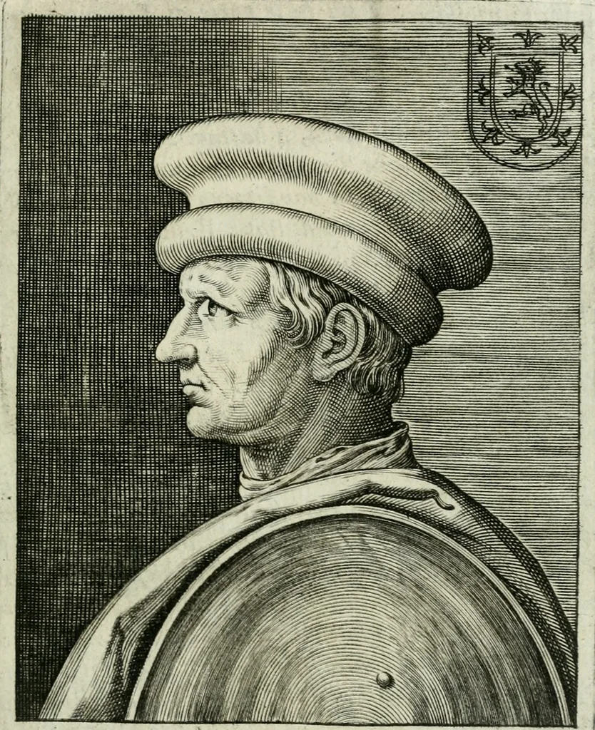 An illustration from Ritratti et elogii di capitani illustri, 1635, leaf 64