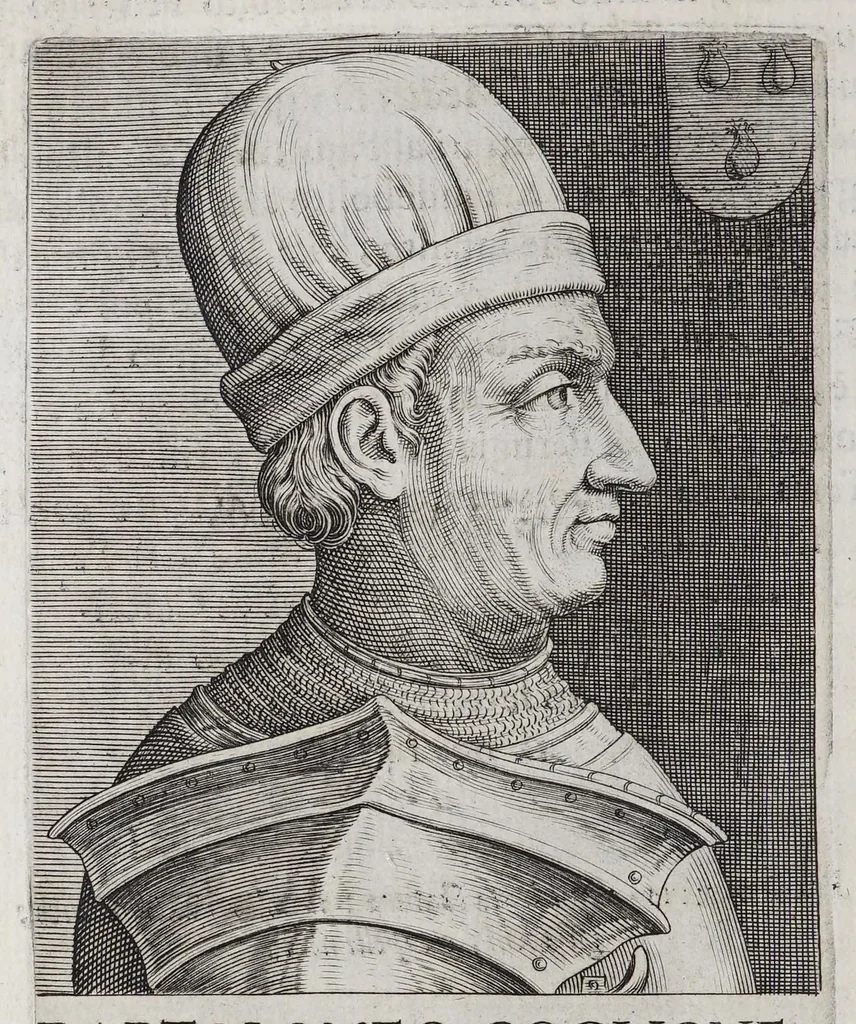 An illustration from Ritratti et elogii di capitani illustri : che ne' secoli moderni hanno gloriosamente guerreggiato., 1647, leaf 160