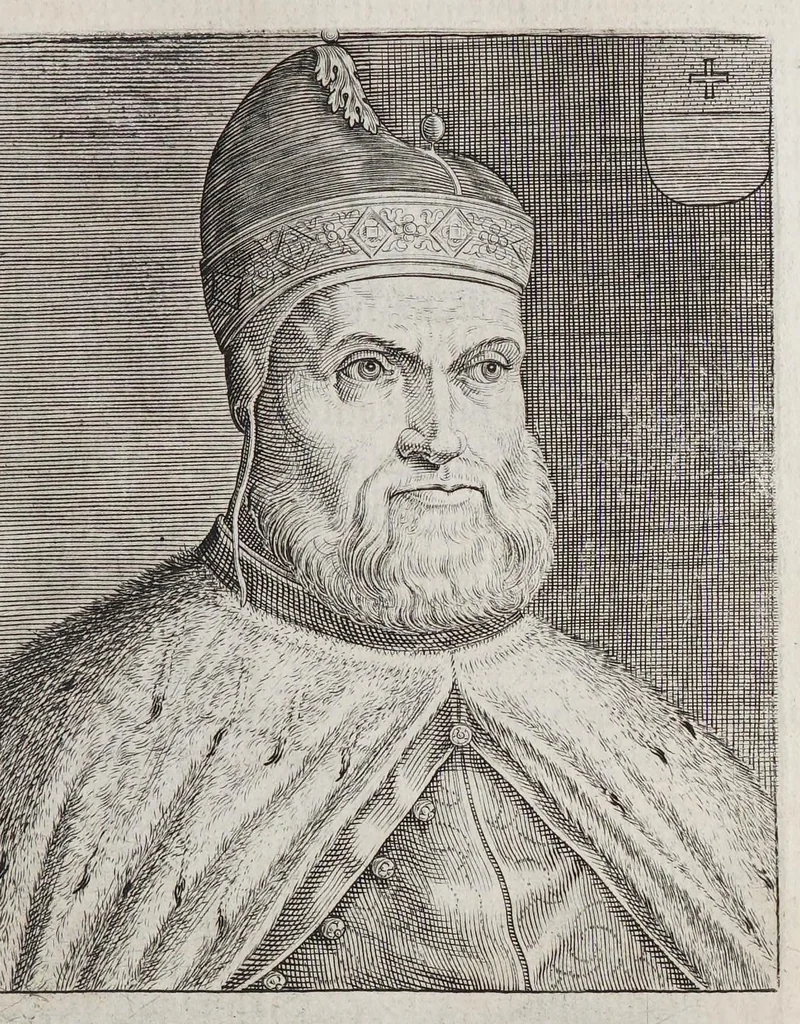An illustration from Ritratti et elogii di capitani illustri : che ne' secoli moderni hanno gloriosamente guerreggiato., 1647, leaf 291