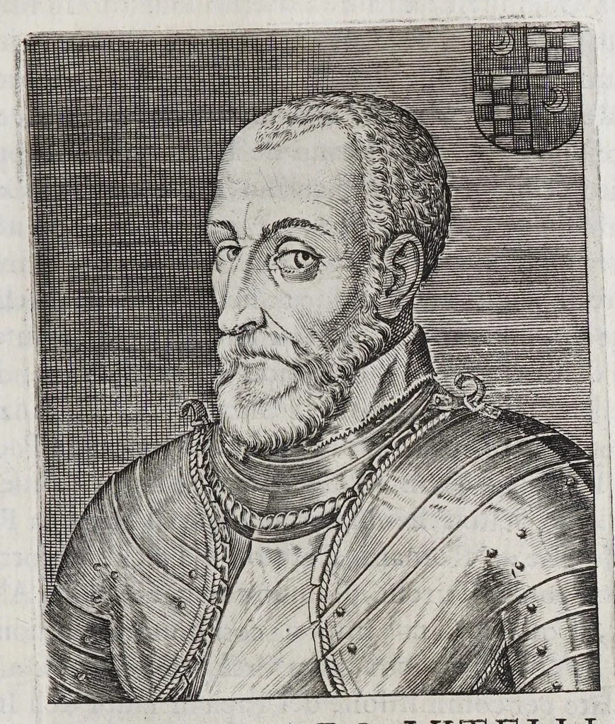 An illustration from Ritratti et elogii di capitani illustri : che ne' secoli moderni hanno gloriosamente guerreggiato., 1647, leaf 315