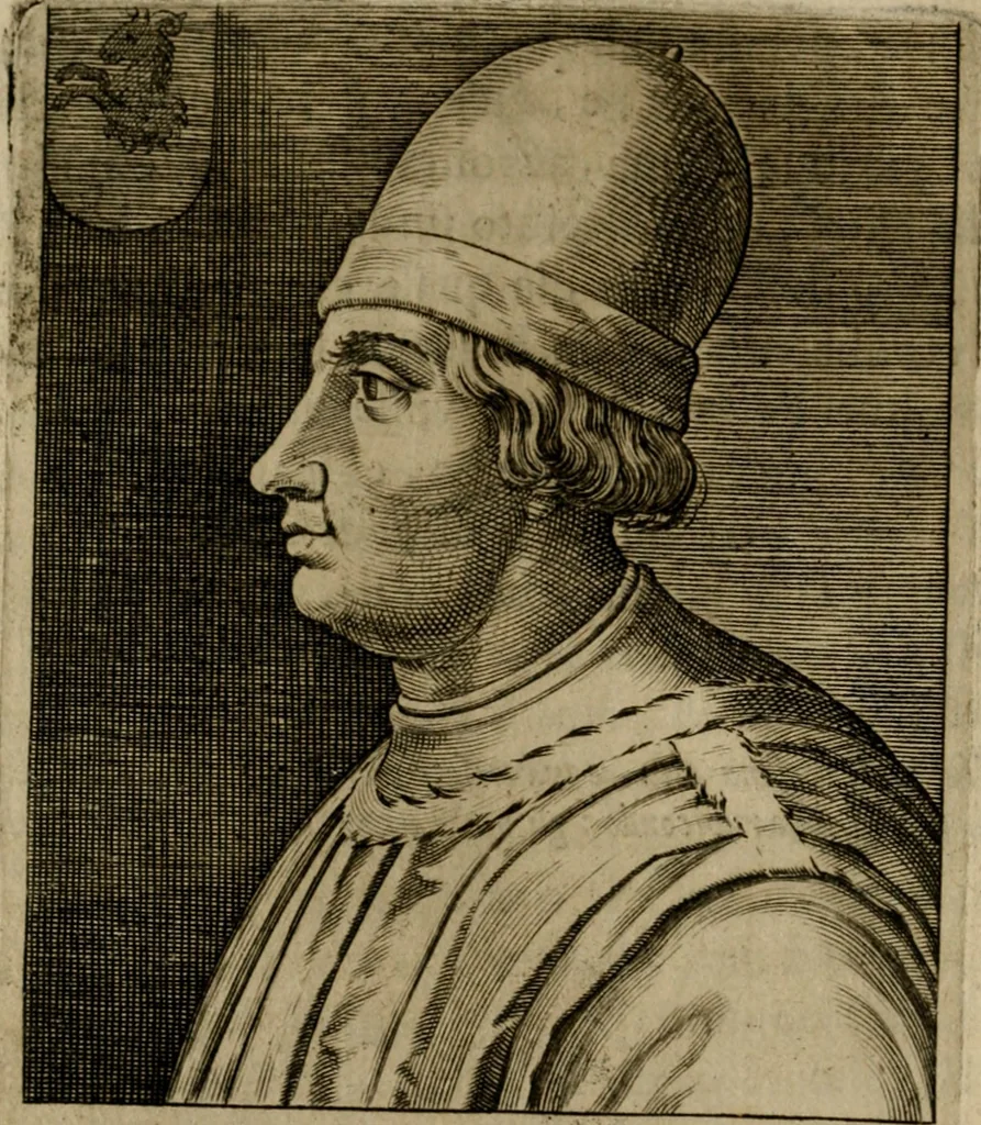 An illustration from Ritratti et elogij di capitani illustri : che ne' secoli moderni hanno gloriosamente guerreggiato, 1647, leaf 101