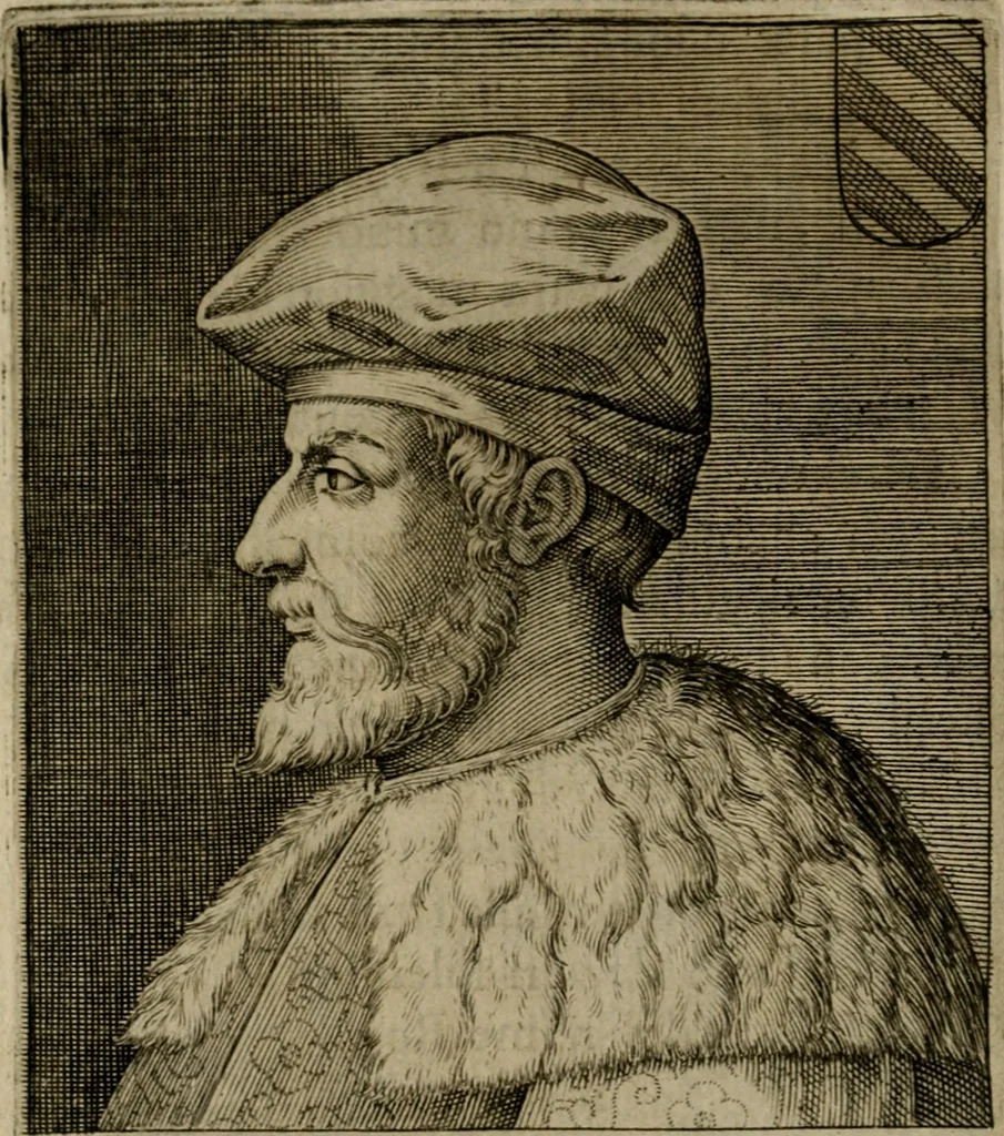 An illustration from Ritratti et elogij di capitani illustri : che ne' secoli moderni hanno gloriosamente guerreggiato, 1647, leaf 107