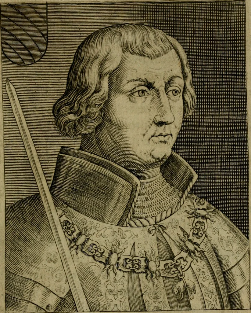 An illustration from Ritratti et elogij di capitani illustri : che ne' secoli moderni hanno gloriosamente guerreggiato, 1647, leaf 112