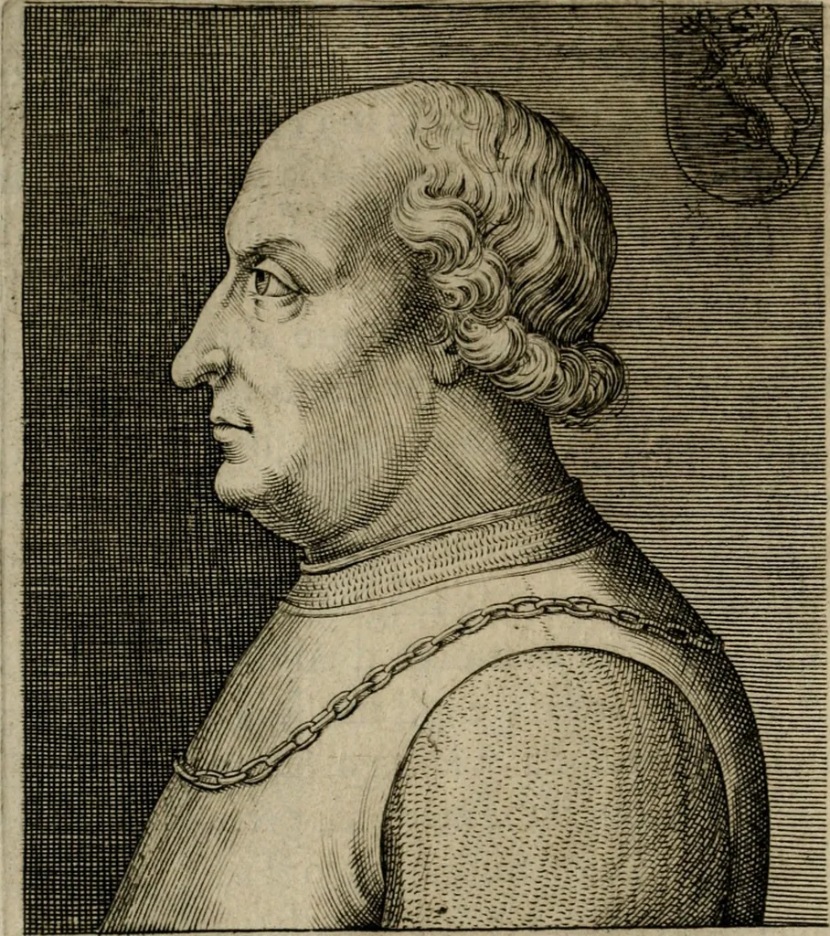 An illustration from Ritratti et elogij di capitani illustri : che ne' secoli moderni hanno gloriosamente guerreggiato, 1647, leaf 141