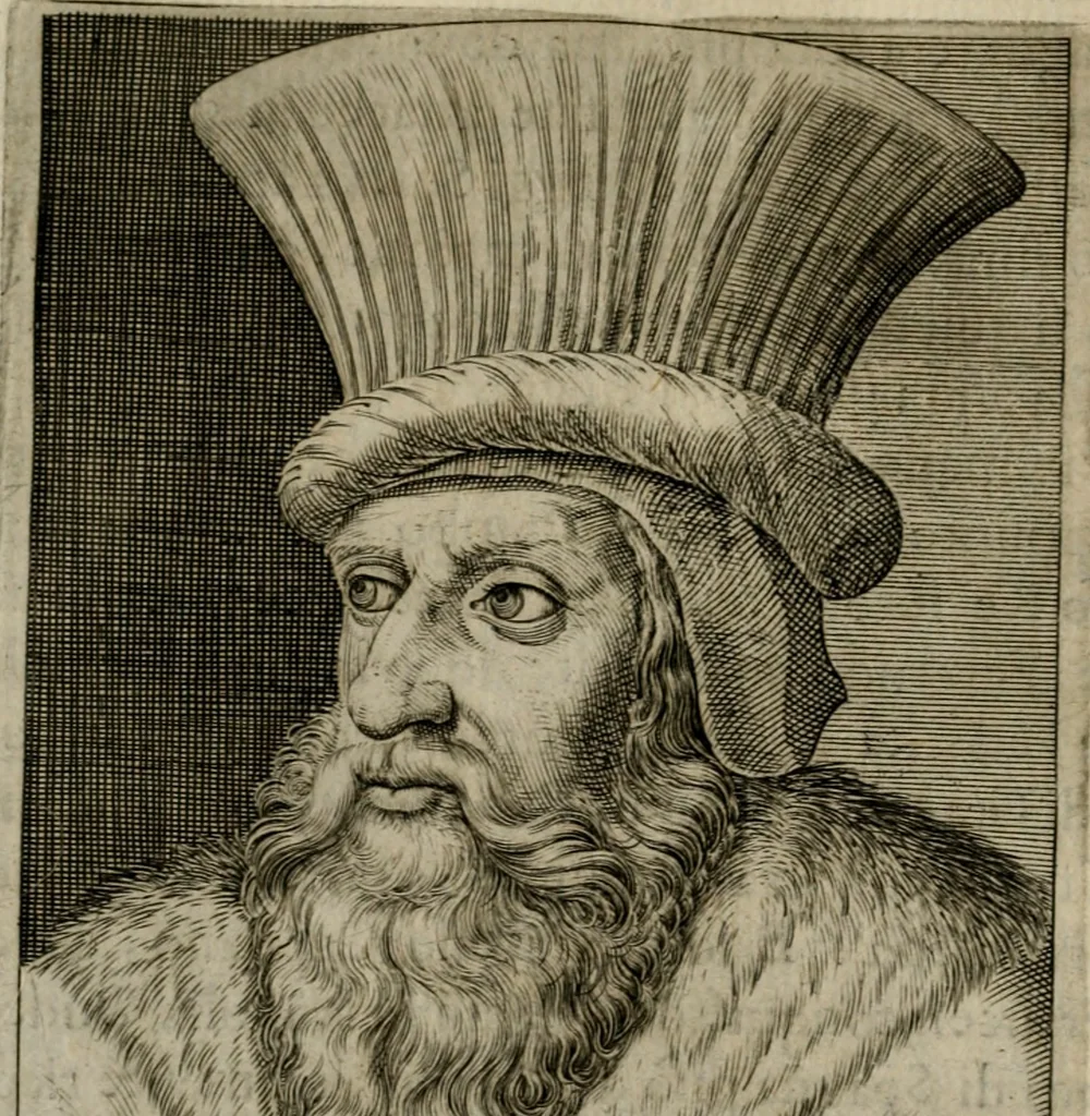 An illustration from Ritratti et elogij di capitani illustri : che ne' secoli moderni hanno gloriosamente guerreggiato, 1647, leaf 229