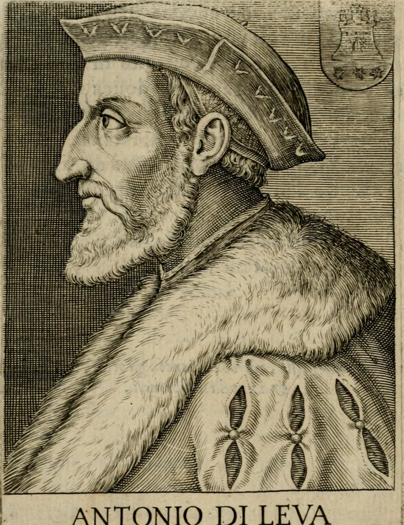 An illustration from Ritratti et elogij di capitani illustri : che ne' secoli moderni hanno gloriosamente guerreggiato, 1647, leaf 285