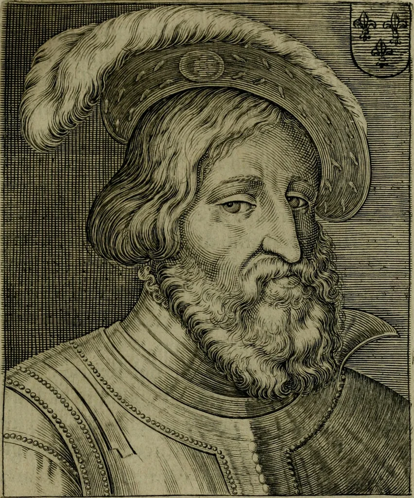 An illustration from Ritratti et elogij di capitani illustri : che ne' secoli moderni hanno gloriosamente guerreggiato, 1647, leaf 302