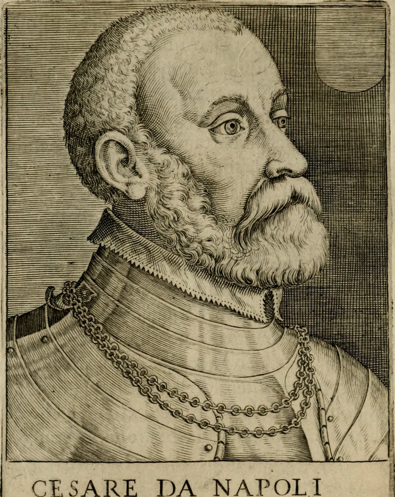 An illustration from Ritratti et elogij di capitani illustri : che ne' secoli moderni hanno gloriosamente guerreggiato, 1647, leaf 339