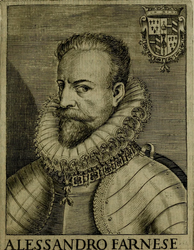 An illustration from Ritratti et elogij di capitani illustri : che ne' secoli moderni hanno gloriosamente guerreggiato, 1647, leaf 350